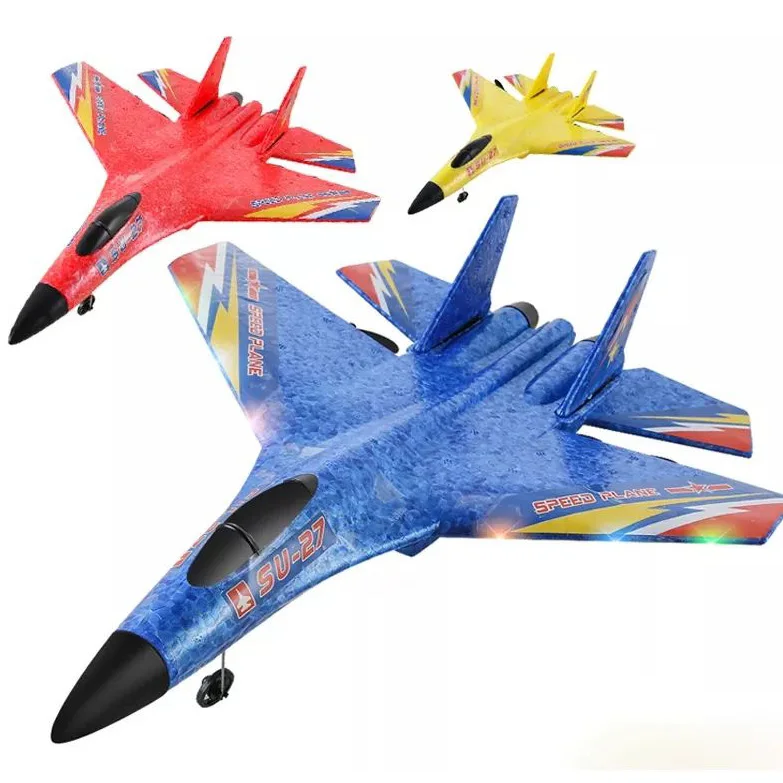 Jet Plane Remote Control Glider Fighter Plane Drone Hand Throwing Foam Plane RC Engine Airplane Model for Beginner