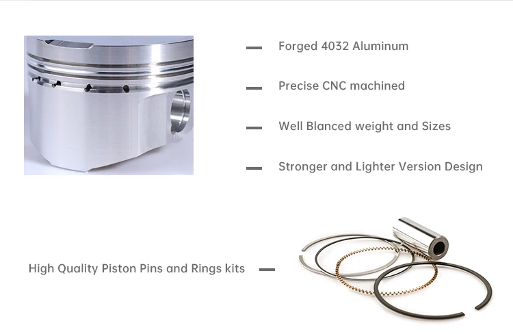 Kingtec Racing Customized Forged Pistons For Lexus Engine 3uz V8 Car ...