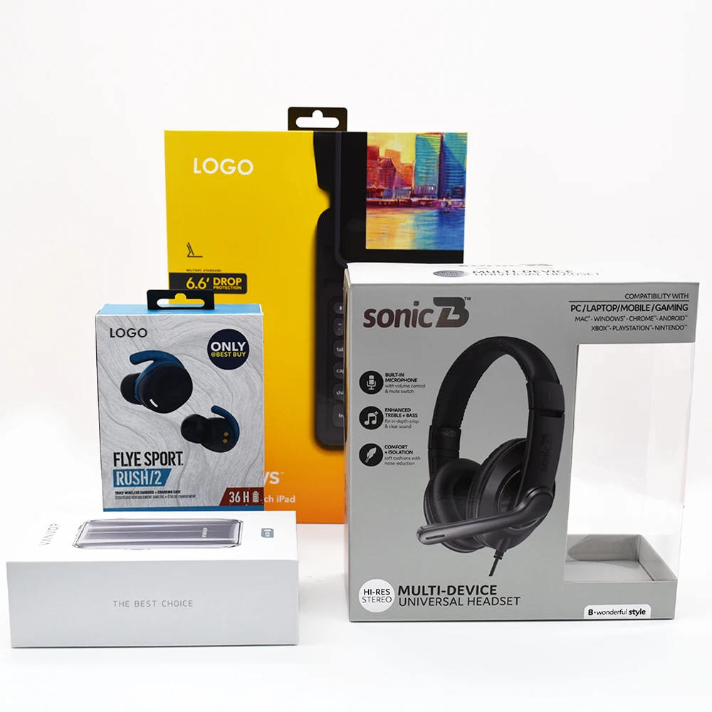 Laptop Packing Box Empty High Quality Phone Cases Custom logo Paper Package Box with Accessories factory