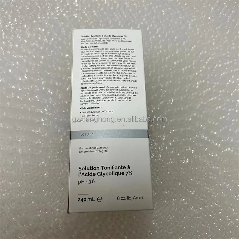 Oem 7 Glycolic Acid Fruit Acid Toner Moisturizing Hydrate Remove