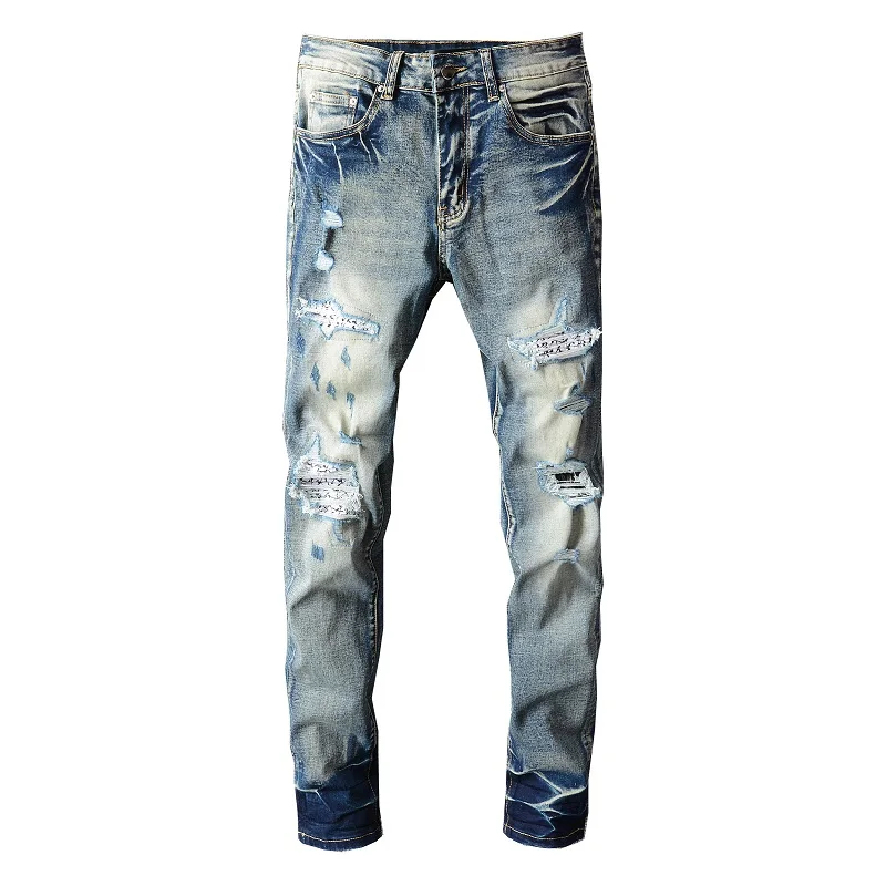 Long Pants Men's Denim Jeans 