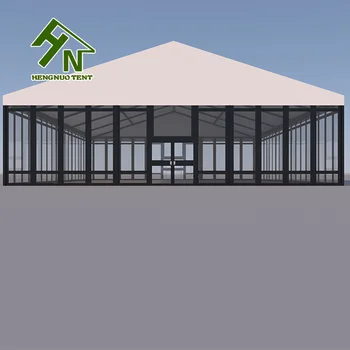 1000 Person Capacity Black Frame a Shape Tent Outdoor Wedding Tents Marquee Tent for Trade Shows and Exhibitions