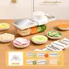 Cortador de verduras blanco de 6 cuchillas (con bandeja para verduras)
