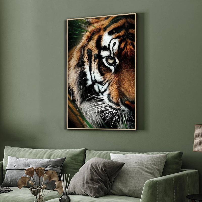 Tropical Animal Tiger Paintings Painting By Numbers Canvas Art Modern ...