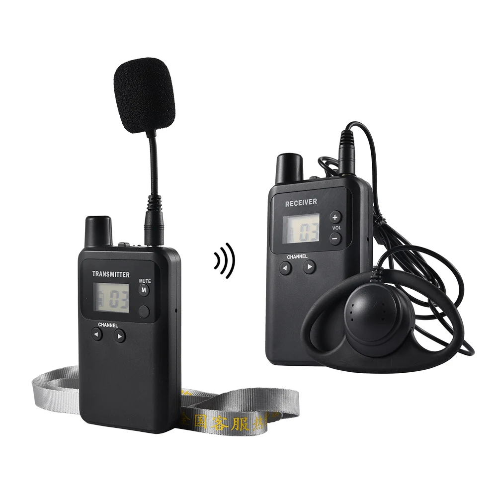 WirelessLinkx Wireless Radio Tour Guide Audio Earphone System for Tour Explanation Communications Meeting