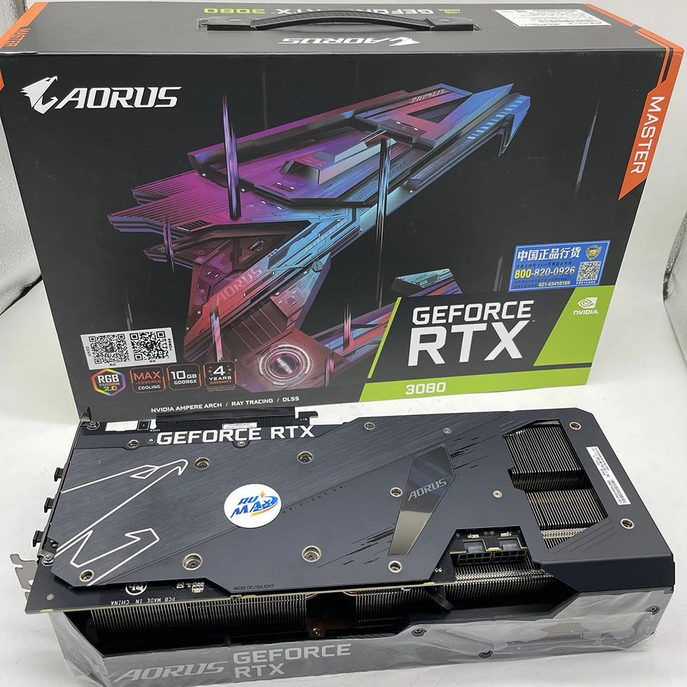 Gigabyte RTX 3080 Graphics Card - 10GB GDDR6X, 3 Fan Cooling