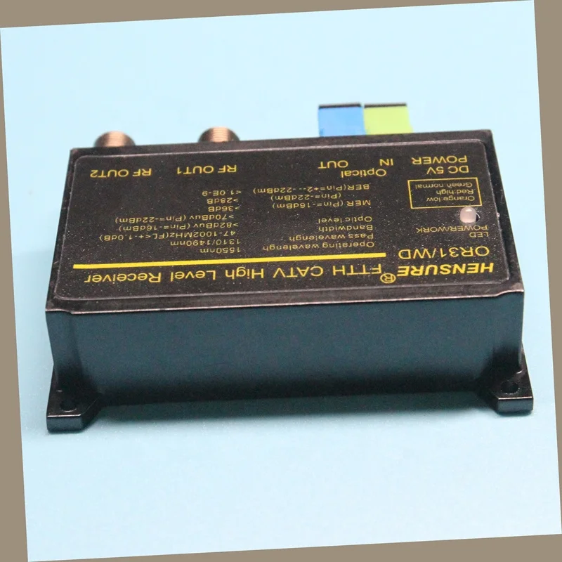 Mini WDM 2-Port Optical Receiver CATV Fiber Optic Equipment FTTH Network Use SC Connector Type UPC Polished 1310nm 1550nm