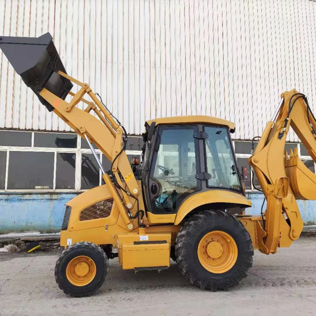 Cheap Price SHANMON Digger SAM388T 1 CBM Bucket Backhoe Wheel Loader with Hammer