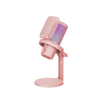 FEELWORLD VM1 4K USB-C Gaming Microphone, Wholesale Price Noise Reduction Mic with Sound Card for Mac/PC Streaming