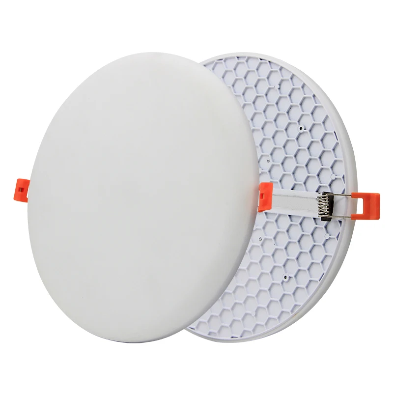 Led Frameless Panel Light Beehive Shape 10W 18W 24W 36W Round Adjustable High Lumen Led Panel Light Ceiling Light