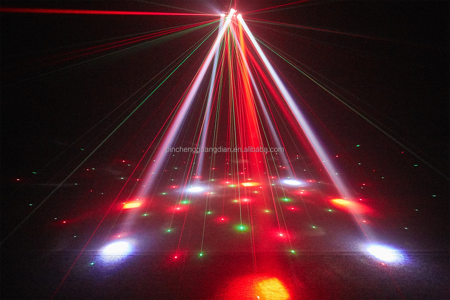 Mini 4 Armed King Kong 5In1 Laser Strobe Dmx Light 48W Led Moving Head Light With Remote Control