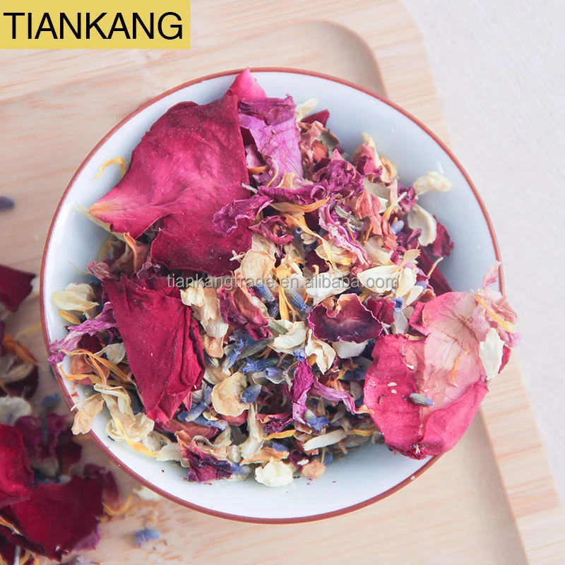 Natural Mixed Dried Flowers Rose Petals For Confetti With Colourful