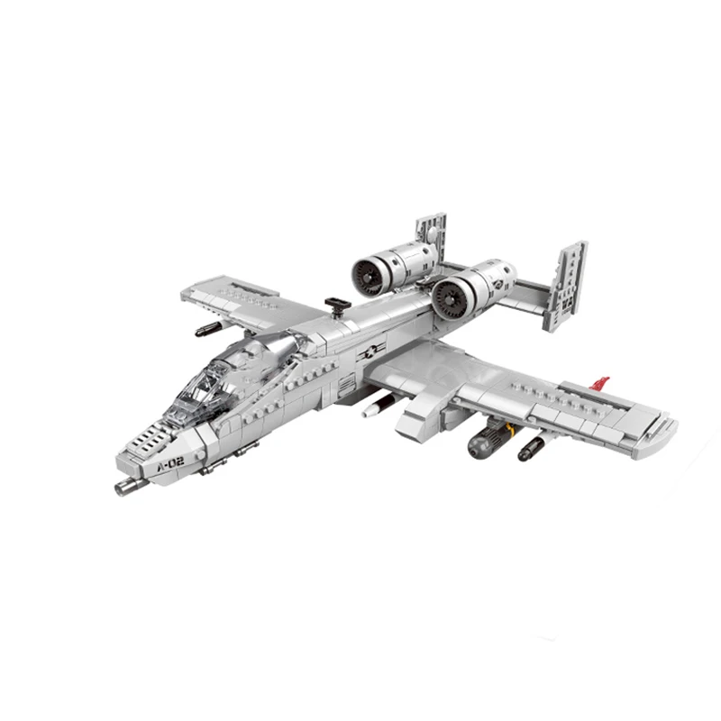 Plane Building Blocks - A10 Fighter Set for Kids & Adults