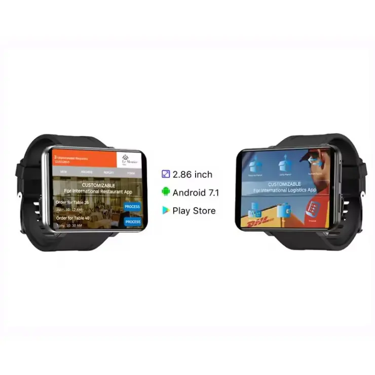 DM100 2.86' Large Screen 4G SIM GPS Global Positioning Sports Watch With Camera Heart Rate Health Smart Watch