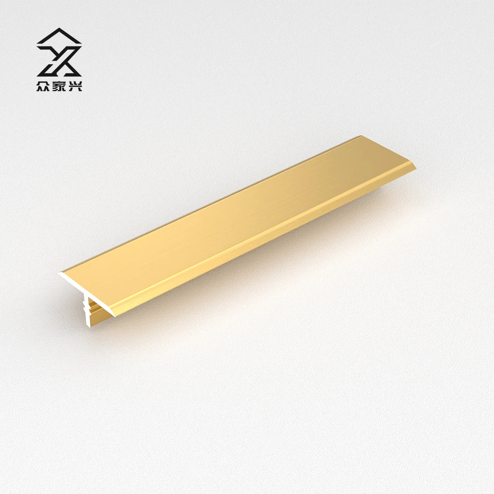 Anti-slipping Finished Metal Ceramic Edge Strips Aluminum T Shape Tile Floor Trim details