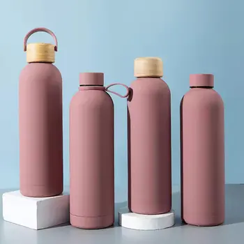 Custom Logo Double Wall Insulated Stainless Steel Vacuum Flask Popular Office and Home Coffee Mug & Water Bottle