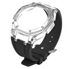 Étui transparent + bracelet noir