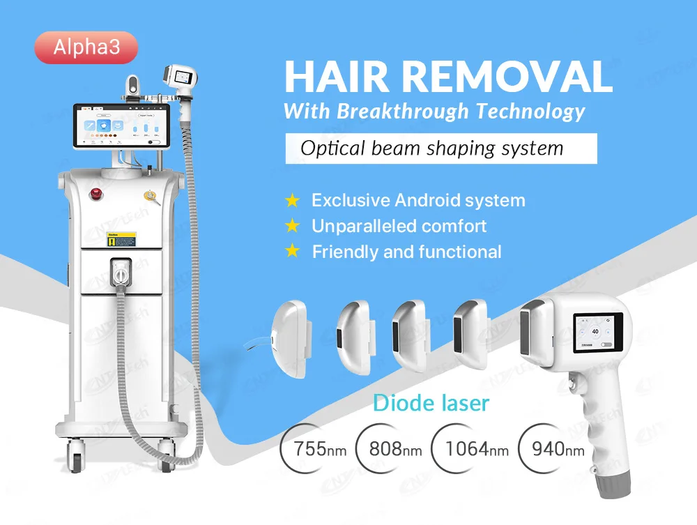 Intelligent 808 755 1064 Macro Channel Diode Laser Hair Removal Machine 808nm Buy Removal Hair