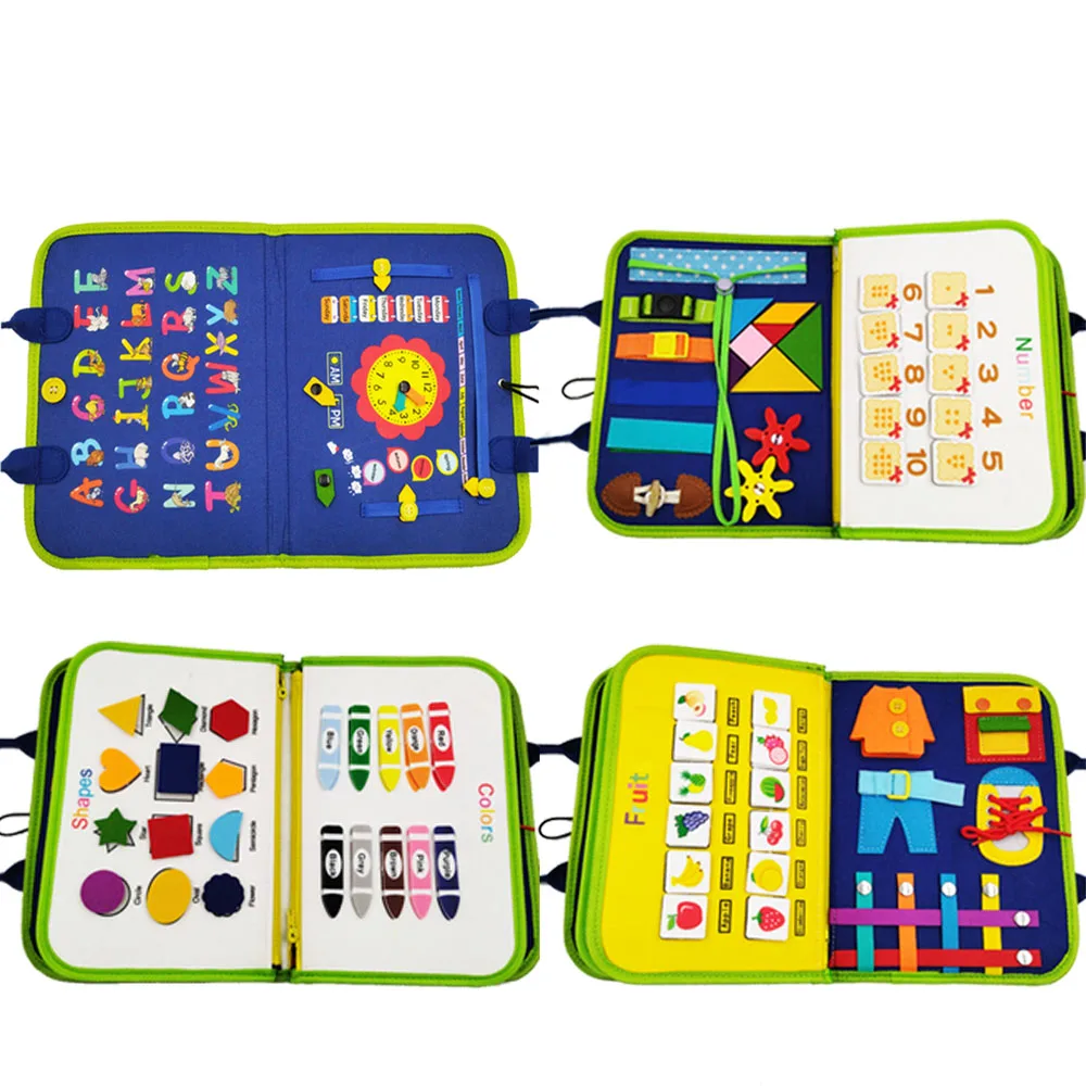Af New Release Toys Early Educational Montessori Activity Board For ...