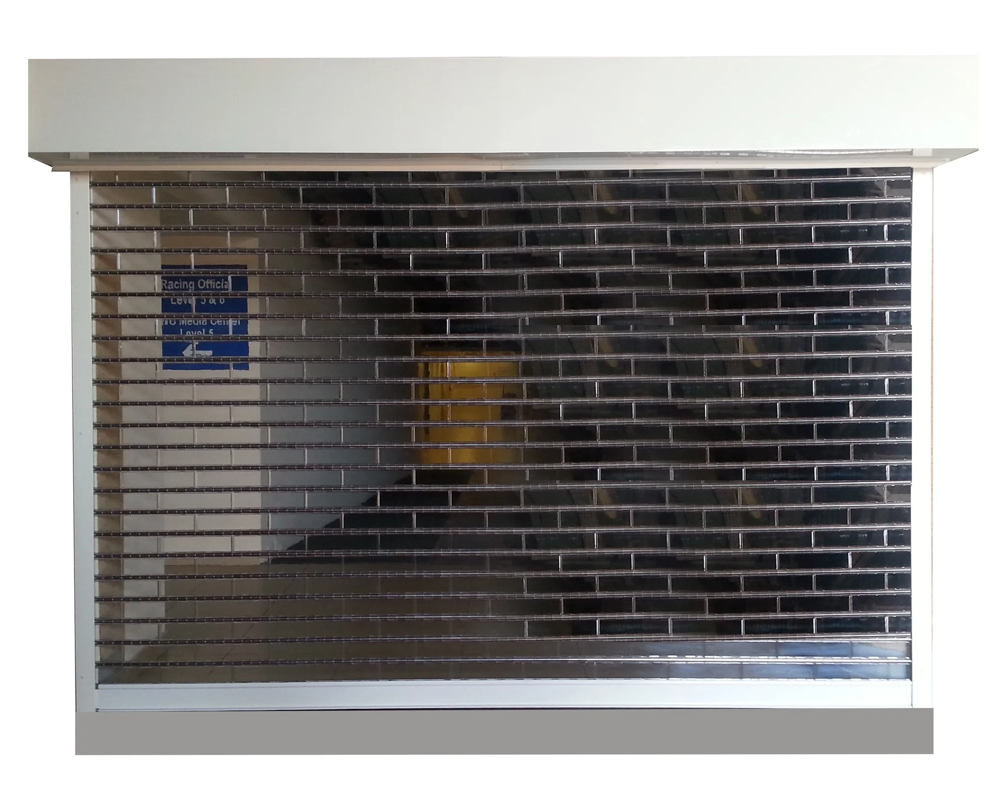 Automatic Clear Plastic Roller Shutter Doors Commercial Shop Transparent Polycarbonate Panel Stainless Steel Rolling up Door