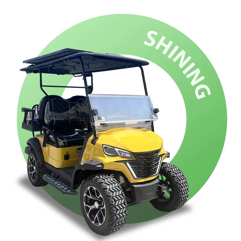 Shininglsv EEC and CE Approved 4 Seat Electric Golf Cart Shining China Made Battery Powered Buggy with 5kw Motor