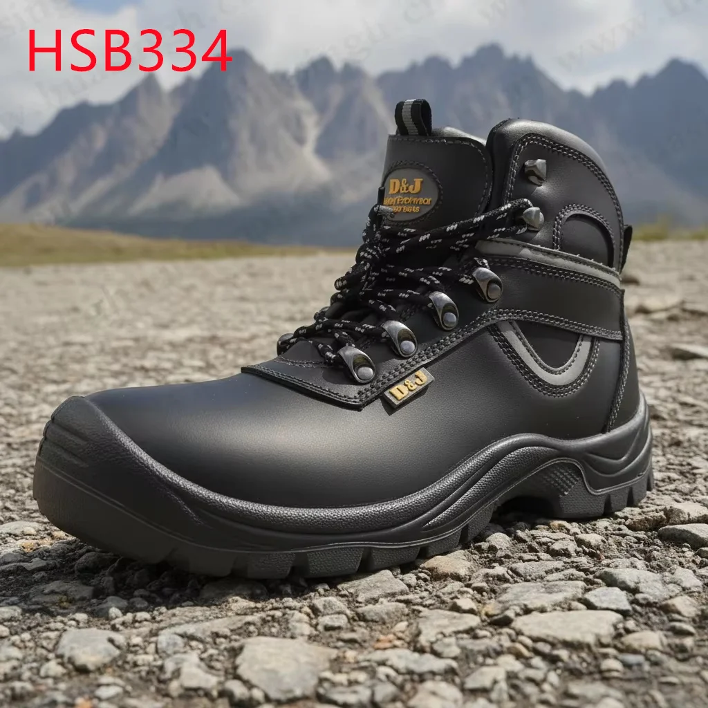 ZYF,Metallurgy Industry Safety Footwear with Reflective Webbing Operating Shops Grease Proof Steel Toe Security Shoes HSB334