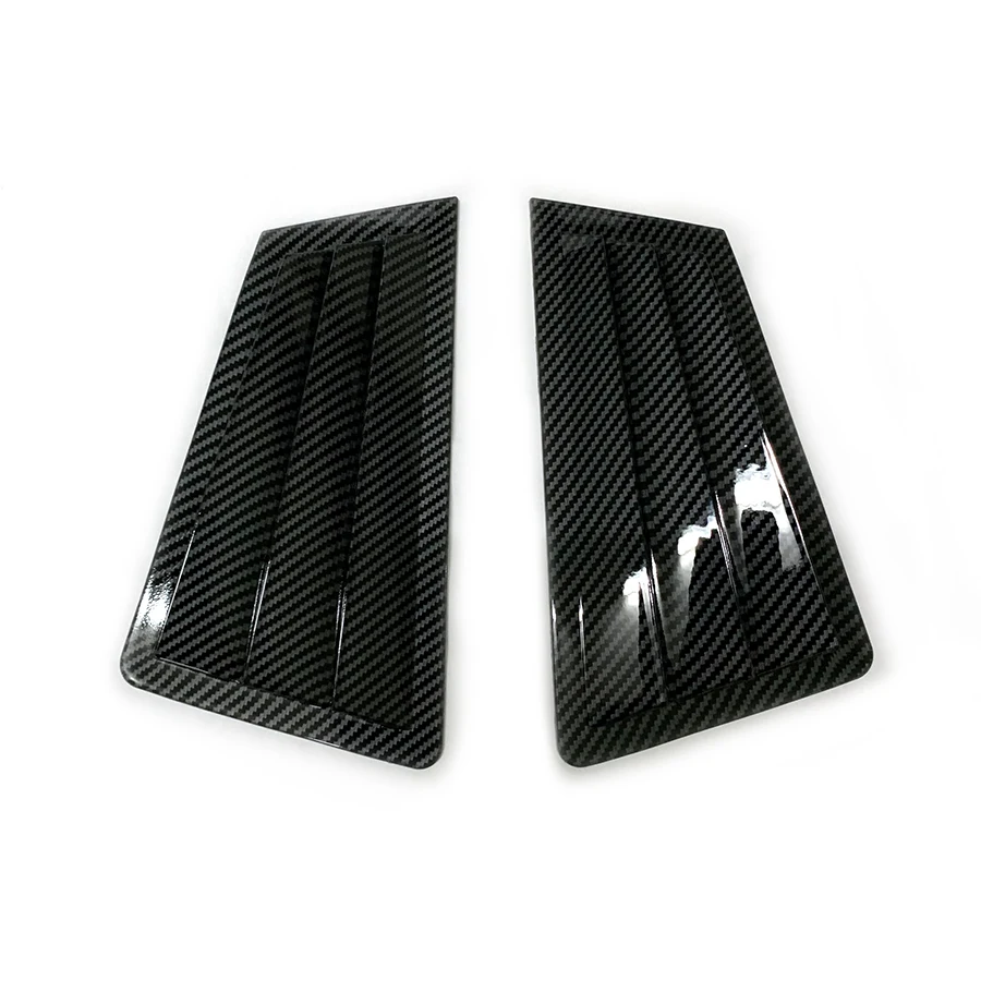 product rear side window louvers compatible with m3 2003 2007 abs scoop shade cover air vent blinds racing spoiler shutter body kits-3
