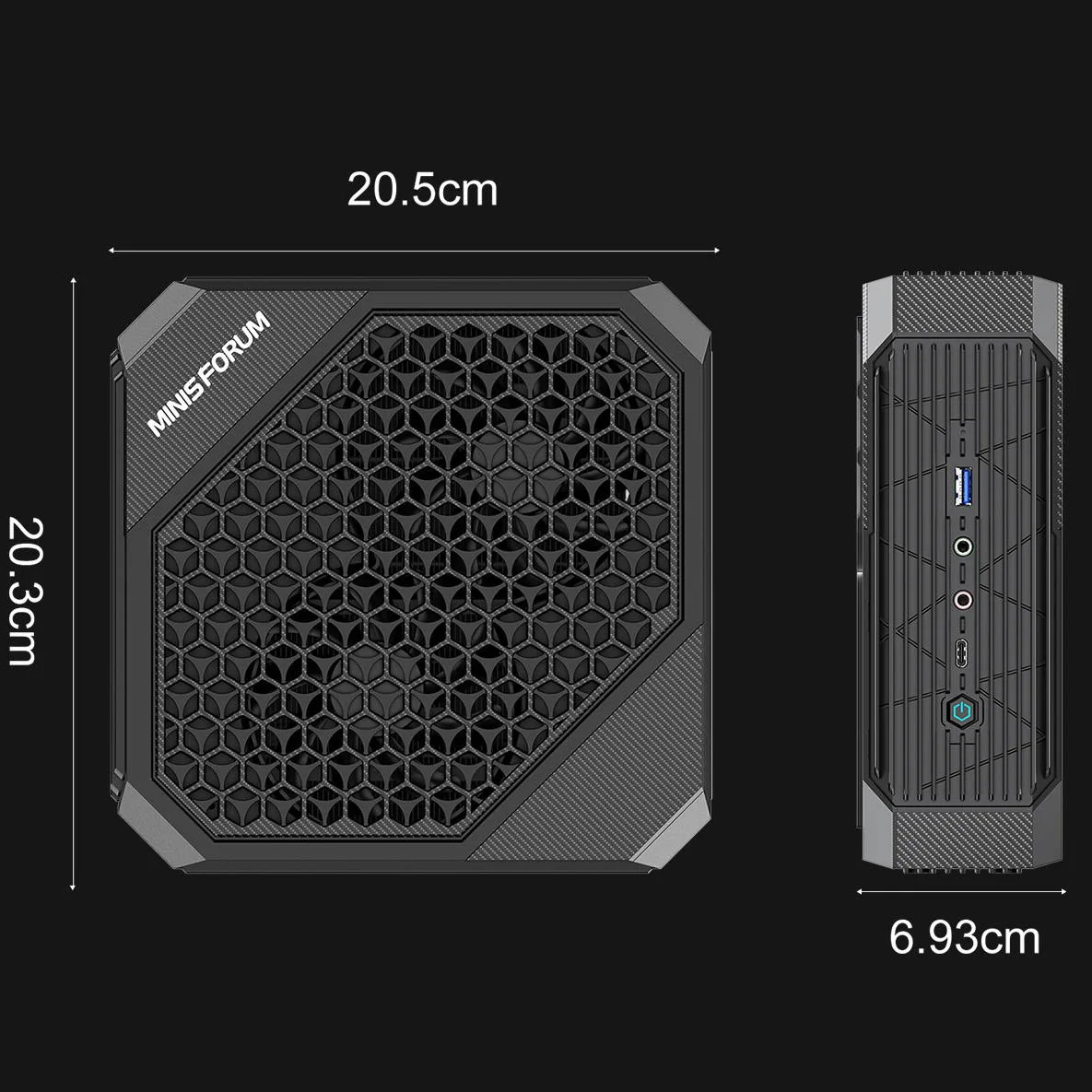 2023 MINISFORUM HX99G Mini PC - AMD R9-6900HX, 64GB RAM, RX6600M