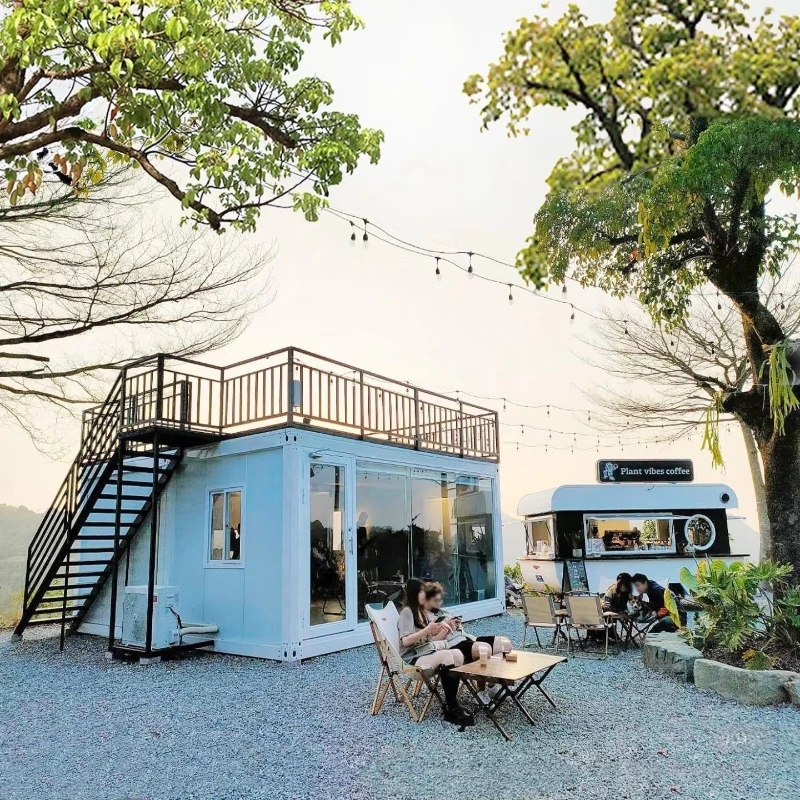 Portable Prefabricated Luxury Container Houses 1 2 3 4 Bedrooms Modular Container Restaurant-for Apartments and Villas