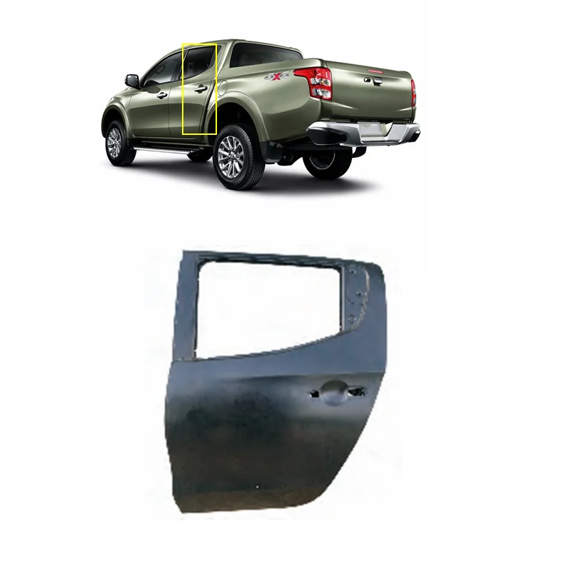 car body replacement aftermarket auto parts rear door shell panel for 2015 mitsubishi l200