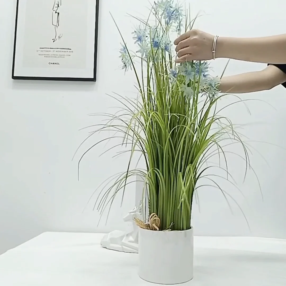 Bonsai Hydrangea Artificial Plants Australia Onion Grass Flower For