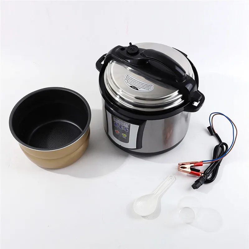 12V Car Solar Electric Wok Cooking Pot Pressure Cooker Rice Cookers 2.8L/5L  - China DC Cooker and Solar Cooker price