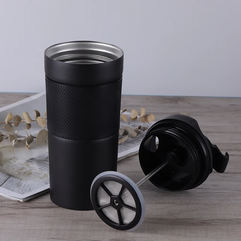 French Press Coffee Tumblers Perfect for Travel Office