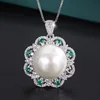 White Pearl platinum pendant