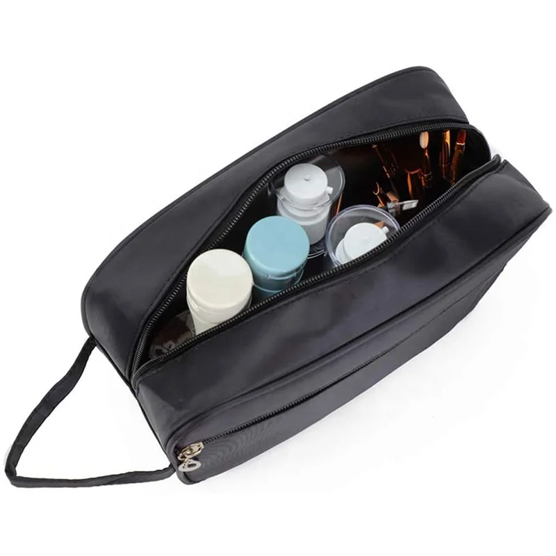 Custom Logo Black Nylon Dopp Kit 