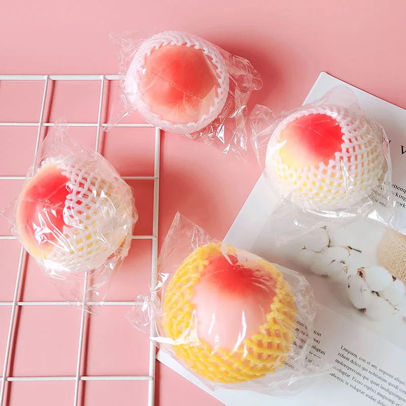 ⚠️mochi EE456 Simulation Peach Mini Kawaii Mochi Squishies