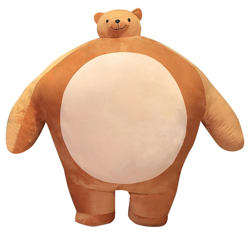 bear plush with small head