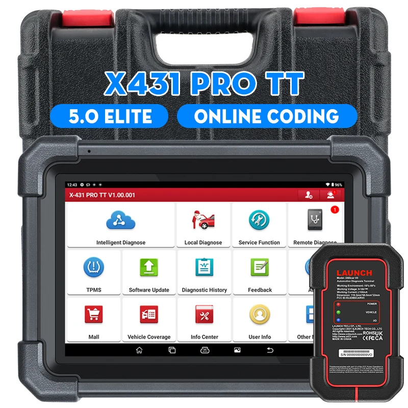 USA EU Lager LAUNCH X431 PRO TT Automotive EPB/SAS/ECU Codierungs- und Komplettsystemdiagnosegeräte_voghion.com