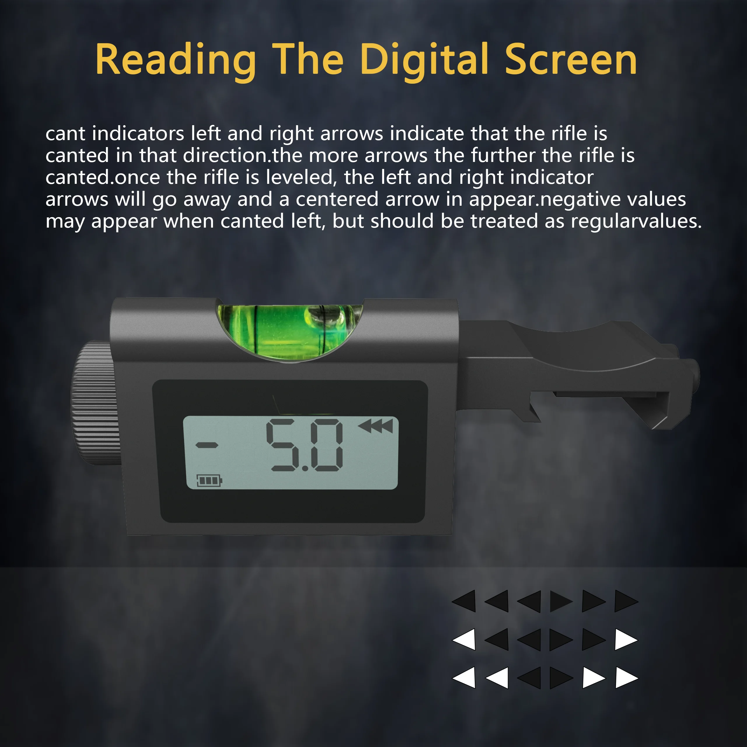thumbnail image 2 of Precision Digital Scope Level & Inclinometer - ±0.1° Accuracy For Long Range Shooting 2 of 5