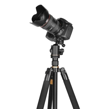 Q222 62'' 8KG Load Pro Damping Ball Head Aluminum Camera Tripod Monopod Photography Tripod for Digital Video Dslr Camera detail image