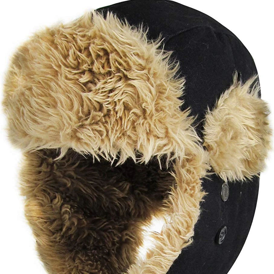 large faux fur hat