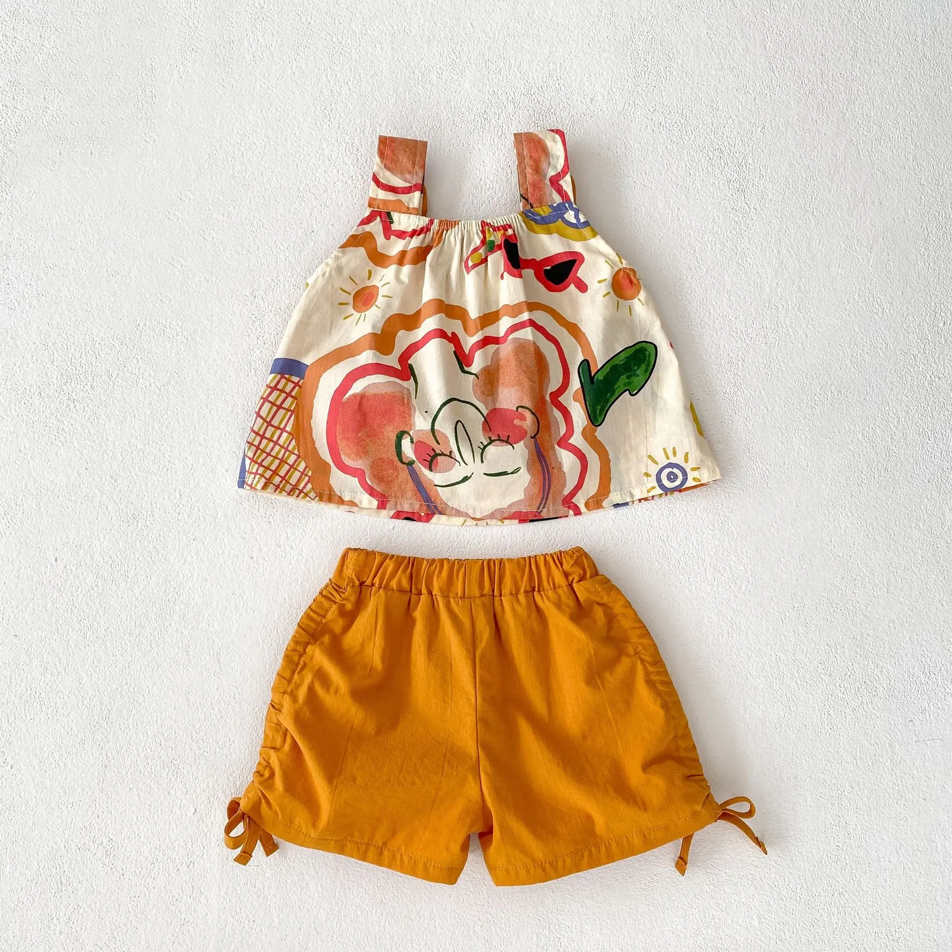 Engepapa Summer Infant Clothes Baby Trend Graffiti Fashion Clothing