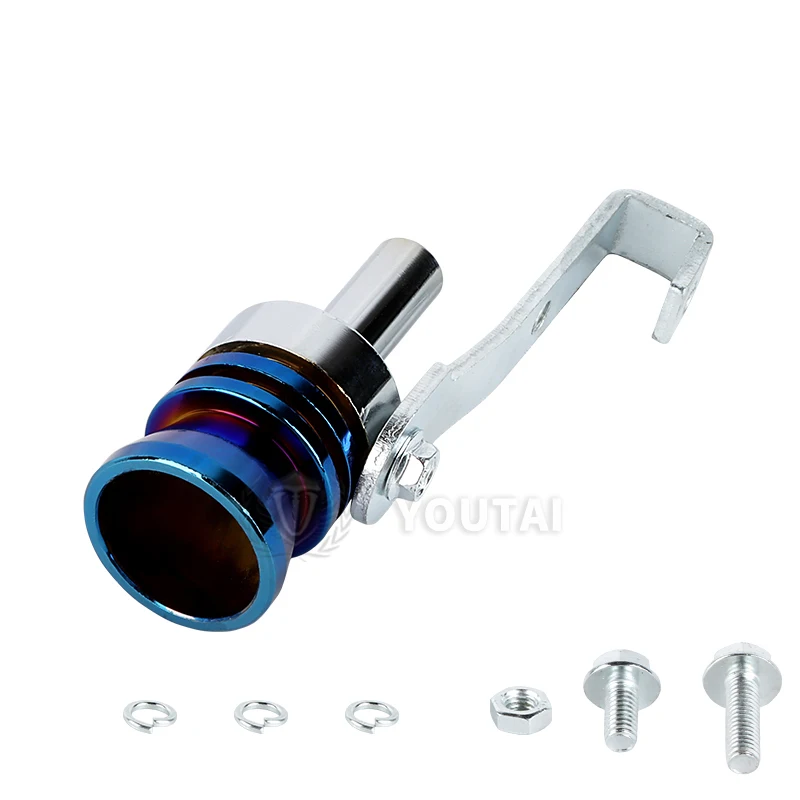Jdm Turbo Sound Whistle Burnt Blue Universal Exhaust Pipe Whistle