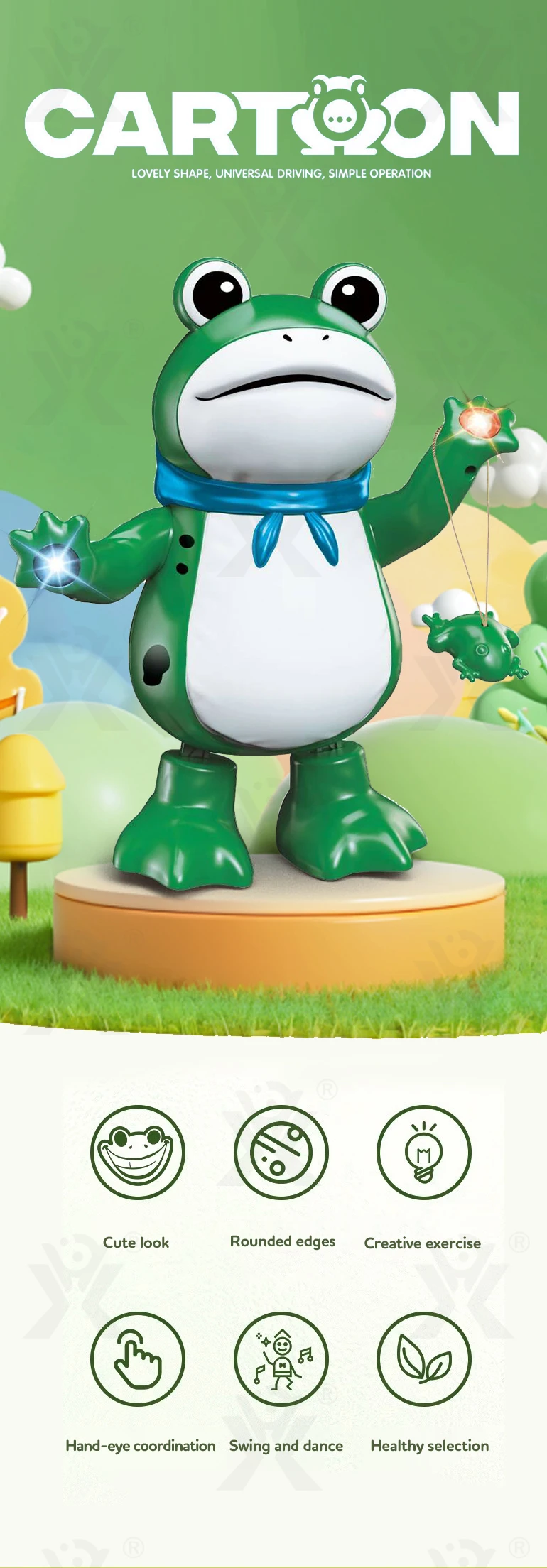Chengji dancing frog toy educational interactive toys electric cartoon animal baby electric music dance doll toy