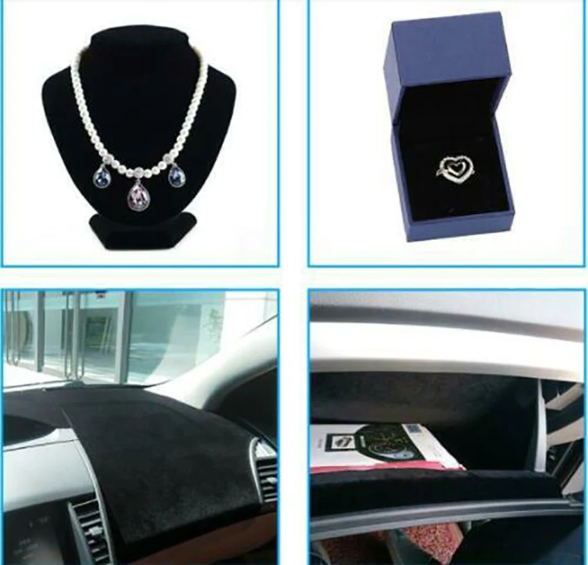 Многоцветная Флокированная войлочная самоклеящаяся ткань для украшения ящика