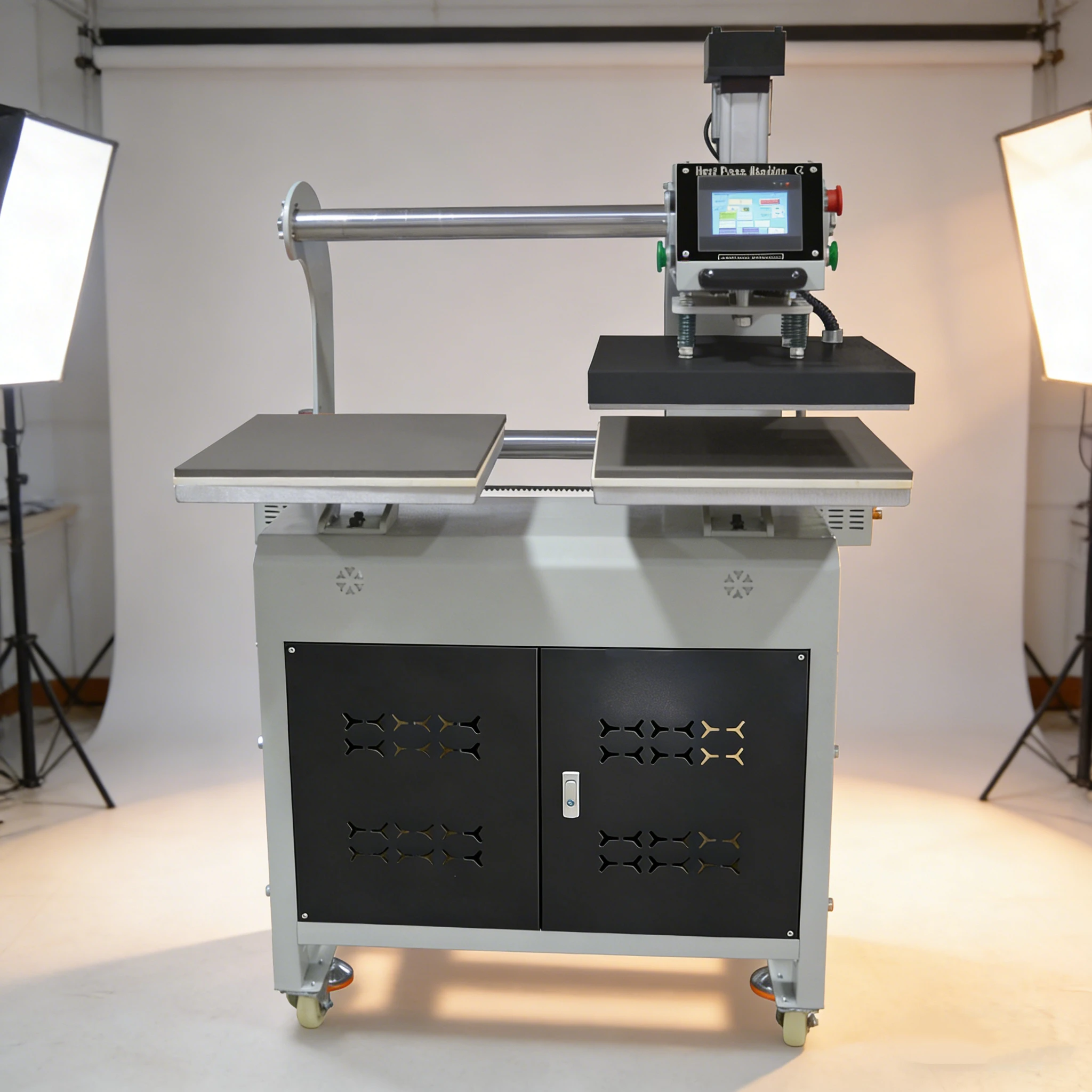Hot Sales Automatic Mechanical 220V 40x50 Double Station Heat Press Electric Machine for Tshirt Printing