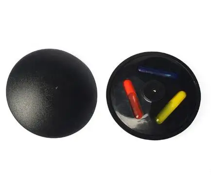RF Security Ink Hard Tag 8.2MHz Security Alarming Ink Tags Retail Clothes Shop 55mm Black Round Ink Tag Security Dressing IT002