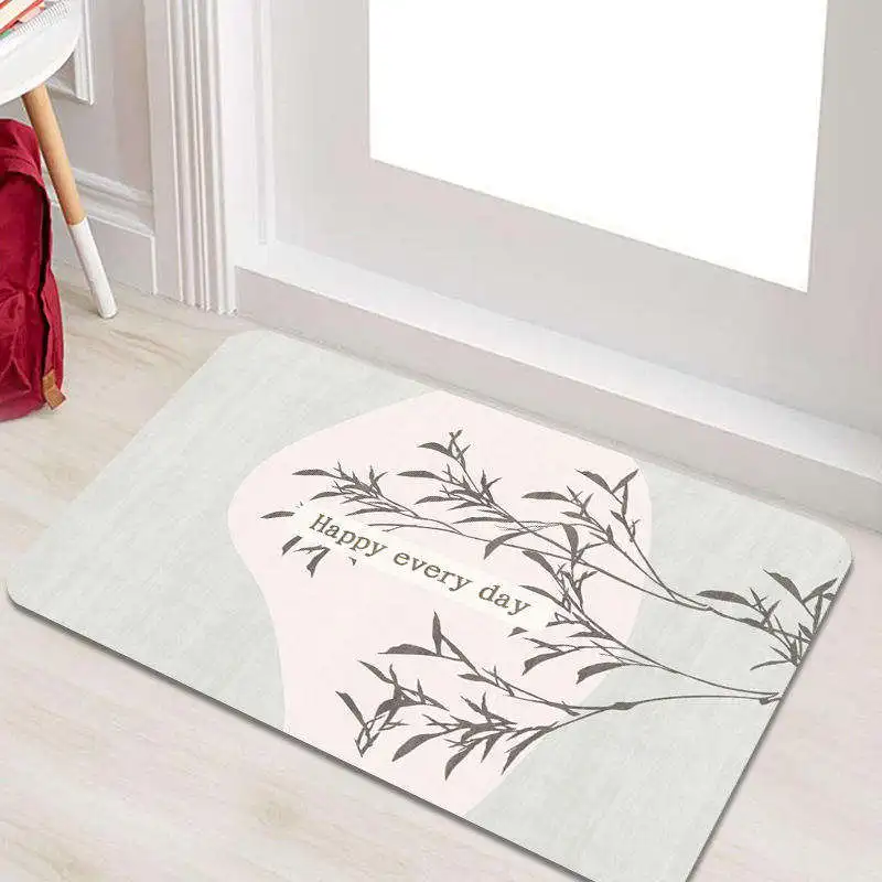  100% Polyester Microfiber Custom Size Super Absorbent Cartoon Anti-slip Bathroom Mat Rugs