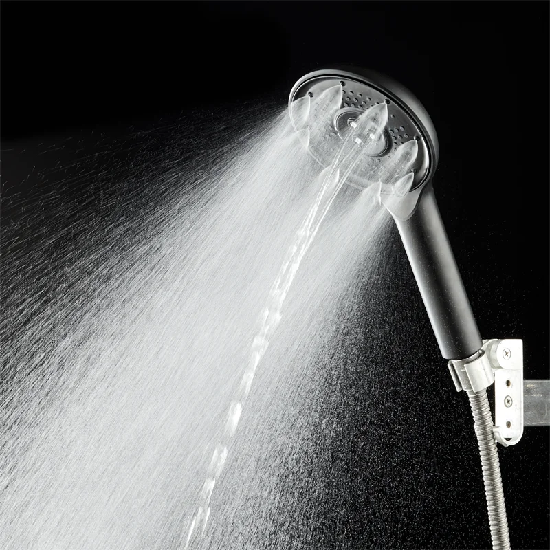 Five-Function High Pressure Water Saving Handheld Showerhead Improved Shower Experience Even With Low Water Flow and Pressure