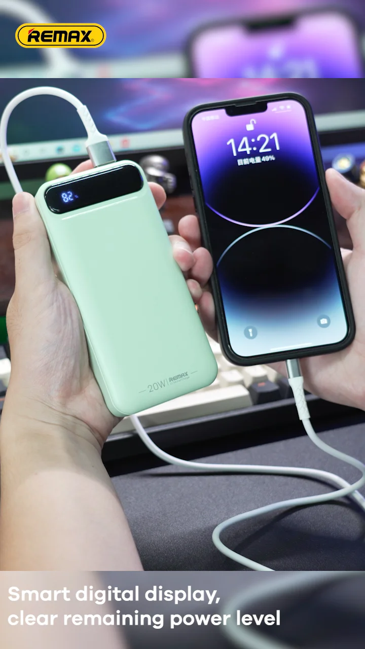 Remax Portable Power Bank 30000mah 20w+22.5w Rpp-522 Pd3.0/qc3.0/fcp ...